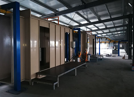Master Powder Coating with Manual Powder Coating Line